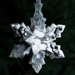 Set of Christmas tree toys "Festive" collection "Christmas" shape and color to choose from, 3 pcs